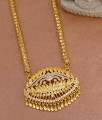 Latest Ad White Stone Gold Imitation Lotus Dollar Chain For Marriage BGDR1539