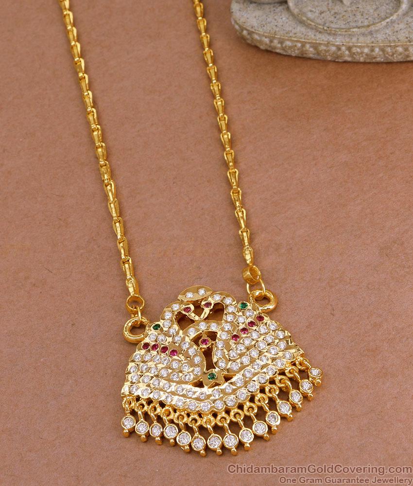 Original Impon 5 Metal Peacock Dollar With Thin Wheat Chain Online BGDR1542