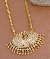Grand Look Big Impon Lotus Dollar With Gold Imitation Chain Online BGDR1544