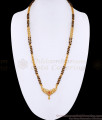 Buy Two Line Black Beaded Gold Mangalutra Ad Stone Peacock Design BGDR1556