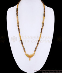 Buy Two Line Black Beaded Gold Mangalutra Ad Stone Peacock Design BGDR1556 Buy Two Line Black Beaded Gold Mangalutra Ad Stone Peacock Design BGDR1556