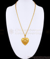 Pure Gold Tone Heart Shaped Dollar With Kodi Chain For Women BGDR1558 Pure Gold Tone Heart Shaped Dollar With Kodi Chain For Women BGDR1558