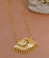 Traditional One Gram Gold Sangu Design Dollar With Wheat Chain BGDR1559 Traditional One Gram Gold Sangu Design Dollar With Wheat Chain BGDR1559