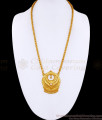 Buy Single White Stone Round Dollar Chain 1 Gram Gold Jewelry BGDR1562