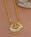 Traditional Full White Stone Lakshmi Dollar Chain Impon Jewelry For Women BGDR1563 Traditional Full White Stone Lakshmi Dollar Chain Impon Jewelry For Women BGDR1563