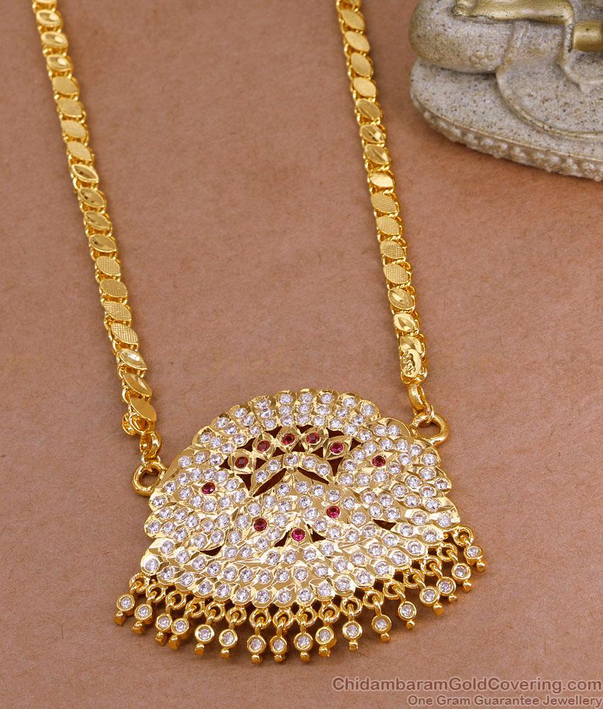Original Five Metal Peacock Dollar Chain Impon Bridal Jewelry Collections BGDR1567 Original Five Metal Peacock Dollar Chain Impon Bridal Jewelry Collections BGDR1567