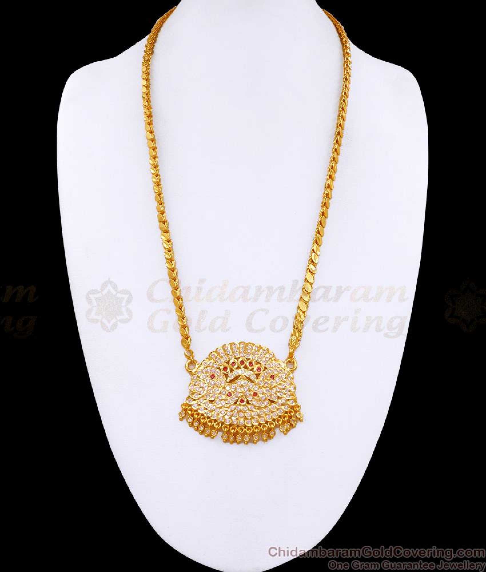 Original Rupa Chain Original Five Metal Peacock Dollar Chain Impon Bridal Jewelry ...