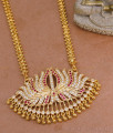 30 Inch Long Grand Bridal Wear Impon Lotus Dollar Chain Five Metal Jewelry BGDR1568-Lg 30 Inch Long Grand Bridal Wear Impon Lotus Dollar Chain Five Metal Jewelry BGDR1568-Lg