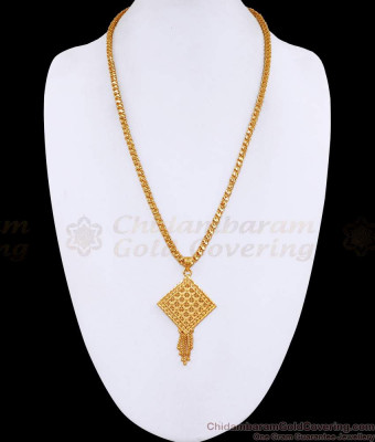 Plain One Gram Gold Dollar Chain Bridal Jewelry Design For Women BGDR1575