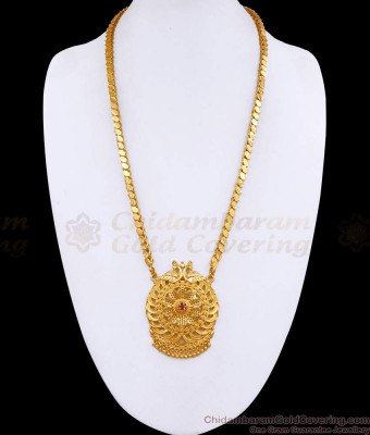 Real Micro Gold Plated Big Peacock Dollar Chain For Women Wedding BGDR1576