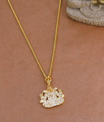 30 Inch Long Lakshmi Design Impon Dollar Gold Thali Chain Design BGDR1577-Lg