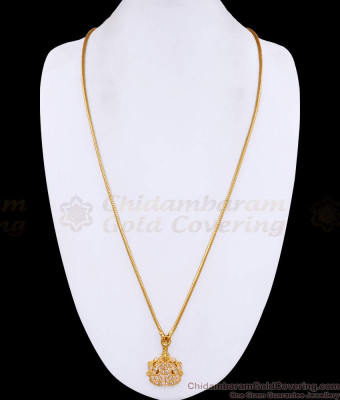 30 Inch Long Lakshmi Design Impon Dollar Gold Thali Chain Design BGDR1577-Lg