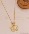 Light Weight Impon Lotus Dollar With Thin Gold Chain For Women BGDR1585