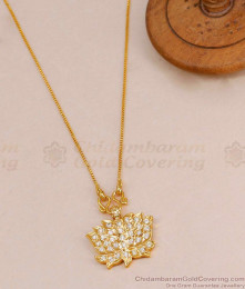 Light Weight Impon Lotus Dollar With Thin Gold Chain For Women BGDR1585