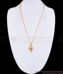 Buy Elegant Floral Design Five Metal Dollar Chain For Daily Wear BGDR1587