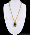 Premium Quality Impon Panchloha Big Emerald Stone Dollar Chain BGDR1590