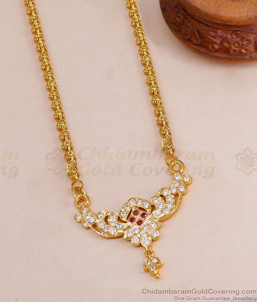 Real Gold Design Impon Panchaloha Dollar Chain Gati Stone Jewelry BGDR1593 Real Gold Design Impon Panchaloha Dollar Chain Gati Stone Jewelry BGDR1593