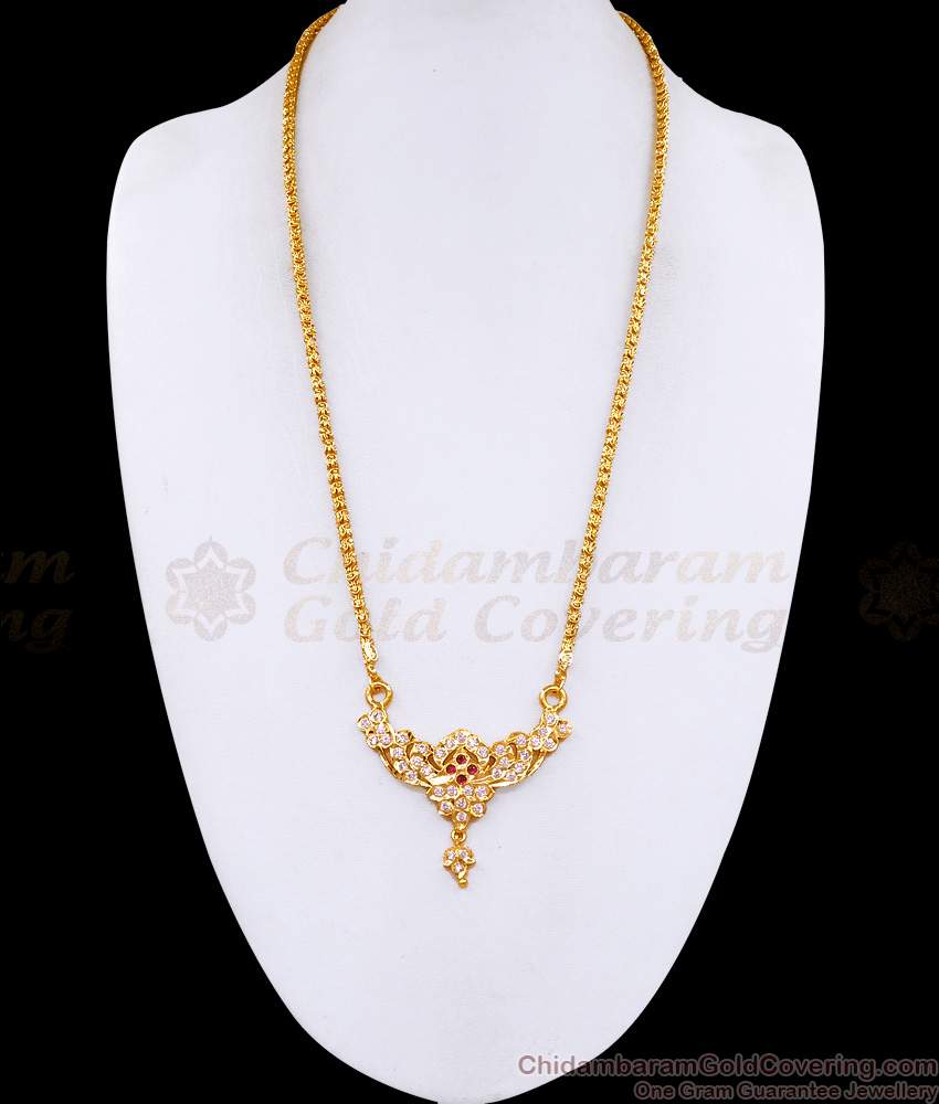 Real Gold Design Impon Panchaloha Dollar Chain Gati Stone Jewelry BGDR1593 Real Gold Design Impon Panchaloha Dollar Chain Gati Stone Jewelry BGDR1593