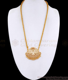 Latest Dual Peacock Design Impon Stone Dollar Chain Wedding Collection BGDR1594