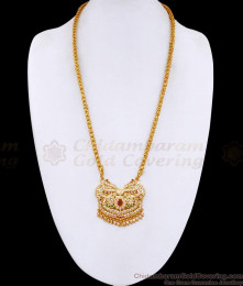 Grand Multi Stone Impon Butterfly Dollar Chain Bridal Wear Collection BGDR1595