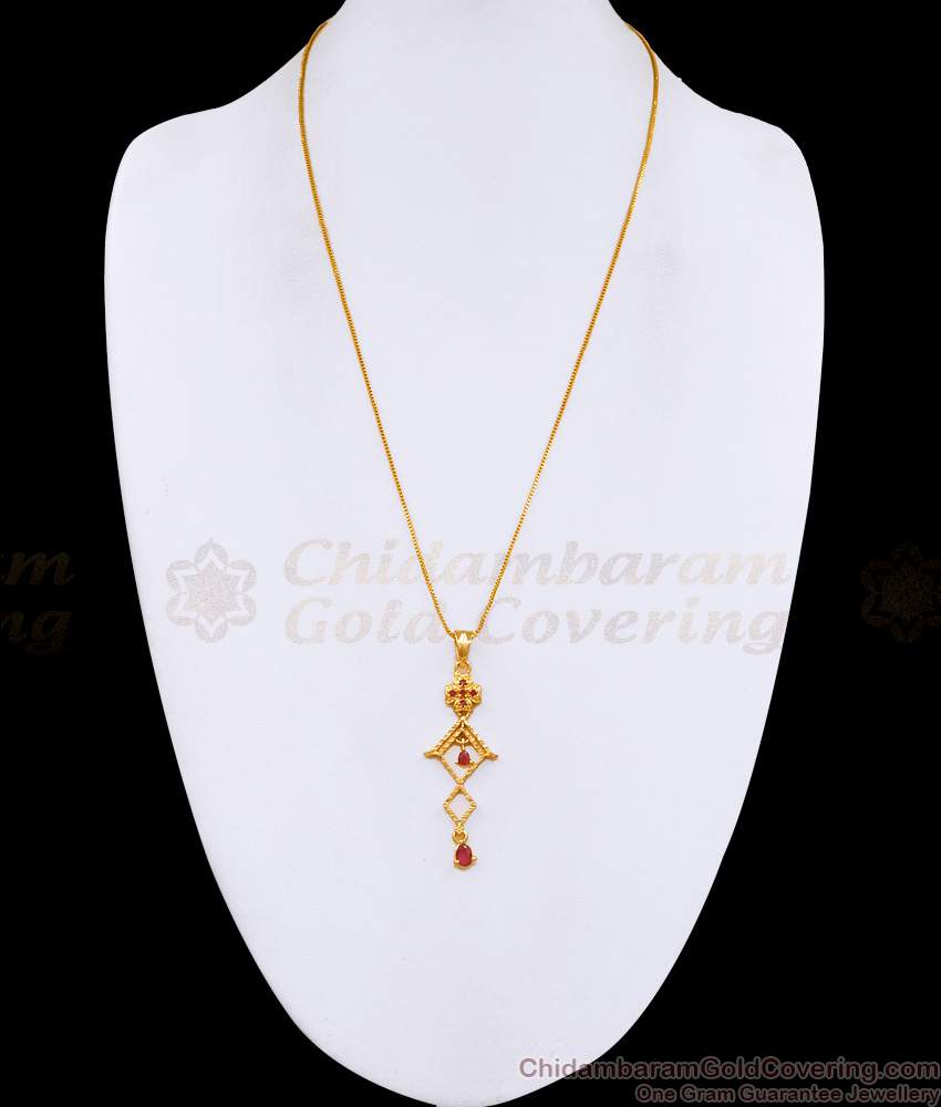 Buy Daily Wear Ruby Stone Dollar Chain Gold Imitation Jewelry Online BGDR1598 Buy Daily Wear Ruby Stone Dollar Chain Gold Imitation Jewelry Online BGDR1598