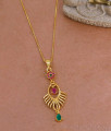 Beautiful Hanging Ad Stone Gold Imitation Dollar Chain At Affordable Price BGDR1600