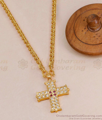 New Arrival Christian Cross Impon Pendant Chain Christmas Collections BGDR1611