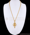 Elegant Lakshmi Motiff Impon Dollar Chain With White Stone BGDR1614