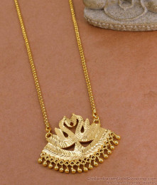 Premium Quality One Gram Gold Swan Dollar Chain Without Stone BGDR1621