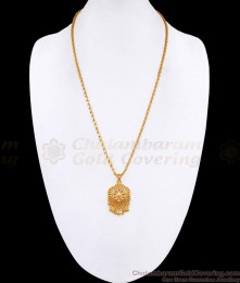 Trendy Flower Design Ad Stone Gold Dollar With Wheat Chain BGDR1622