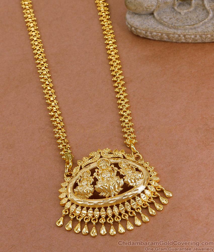 High Quality Micro Gold Polish Gajalakshmi Dollar Chain Wedding Jewelry BGDR1628