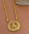 New Arrival Round Gold Dollar Chain Lakshmi Design For Women Fashion BGDR1629