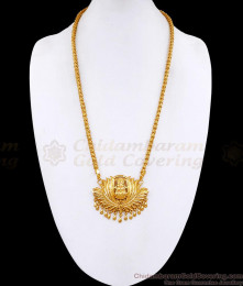 Plain One Gram Gold Lakshmi Dollar Chain For Wedding Functions BGDR1637
