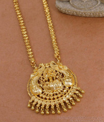 High Quality Micro Gold Polish Gajalakshmi Dollar With Chain Shop Online BGDR1639