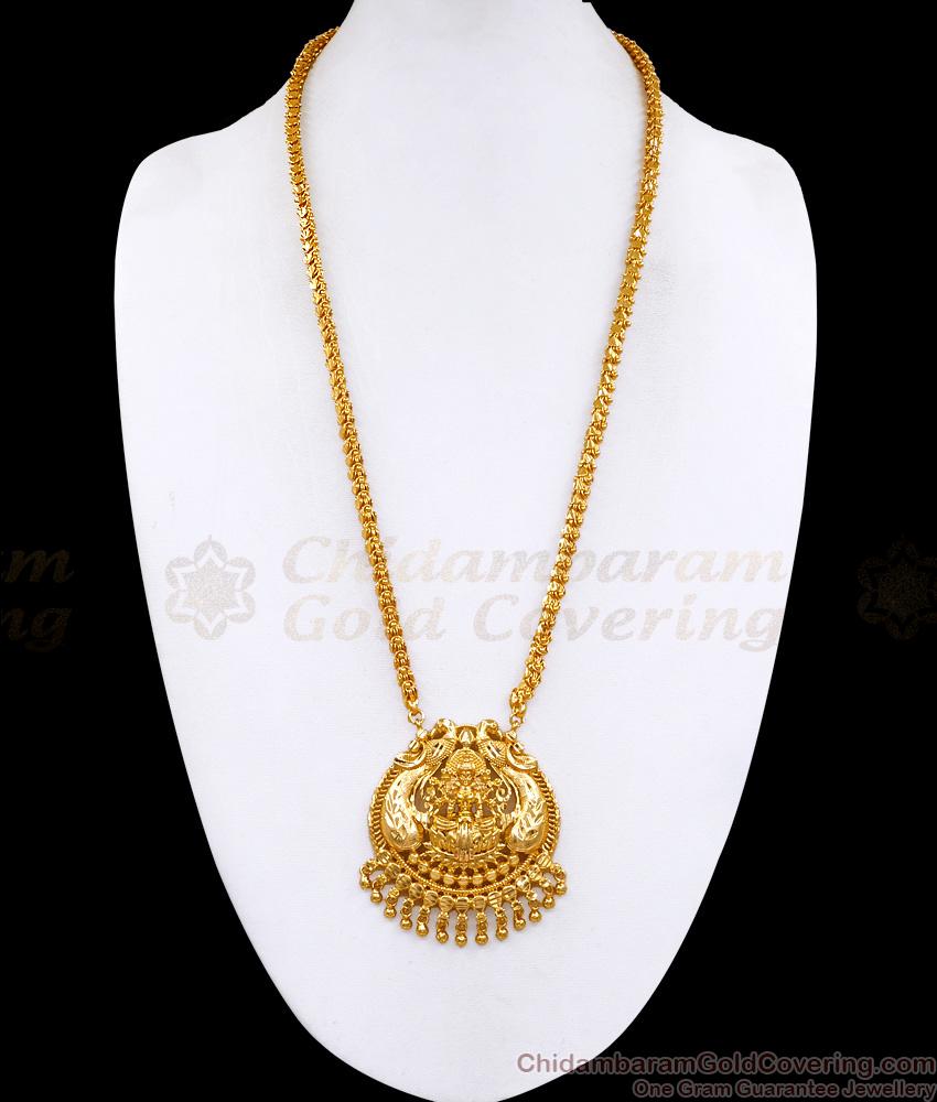 High Quality Micro Gold Polish Gajalakshmi Dollar With Chain Shop Online BGDR1639