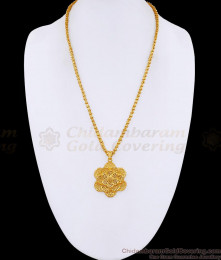 Beautiful Flower Design Gold Imitation Dollar Chain Collections Shop Online BGDR1653