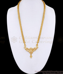 Latest Floral Design Full White Stone Impon Dollar Chain For Women BGDR1660