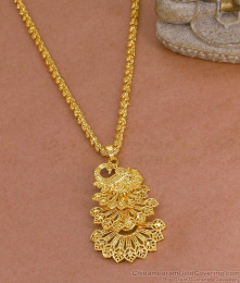 Unique Dancing Peacock Gold Plated Dollar Chain Bridal Wear Collections BGDR1668