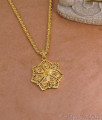 Beautiful Flower Design Micro Gold Plated Dollar Chain For Women BGDR1671