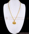 Trendy Dual Swan Ad Stone Gold Imitation Dollar Chain For Women BGDR1678