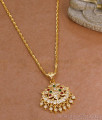 Multi Color Stone Impon Panchaloha Dollar Chain For Women Online BGDR1680