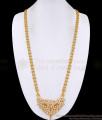 30 Inch Long Mango Design Impon Panchaloha Dollar 2 Line Golden Beads Chain BGDR1689-Lg