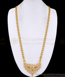 30 Inch Long Mango Design Impon Panchaloha Dollar 2 Line Golden Beads Chain BGDR1689-Lg 30 Inch Long Mango Design Impon Panchaloha Dollar 2 Line Golden Beads Chain BGDR1689-Lg
