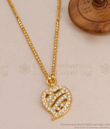 Traditional Impon Mango Pendant Light Weight Dollar Chain For Women BGDR1691