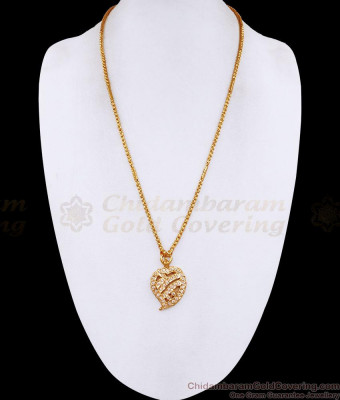 Traditional Impon Mango Pendant Light Weight Dollar Chain For Women BGDR1691