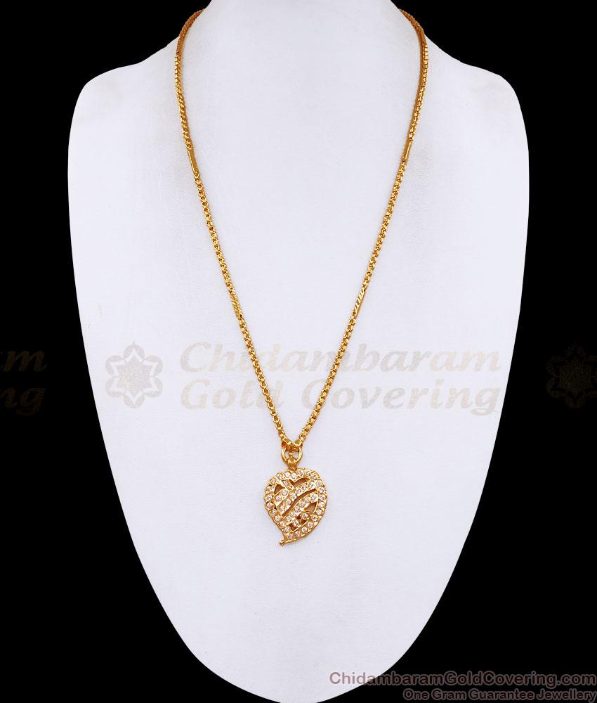 Traditional Impon Mango Pendant Light Weight Dollar Chain For Women BGDR1691 Traditional Impon Mango Pendant Light Weight Dollar Chain For Women BGDR1691
