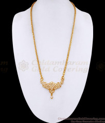 Classic Full White Stone Impon Panchaloha Dollar Chain For Women BGDR1692 Classic Full White Stone Impon Panchaloha Dollar Chain For Women BGDR1692
