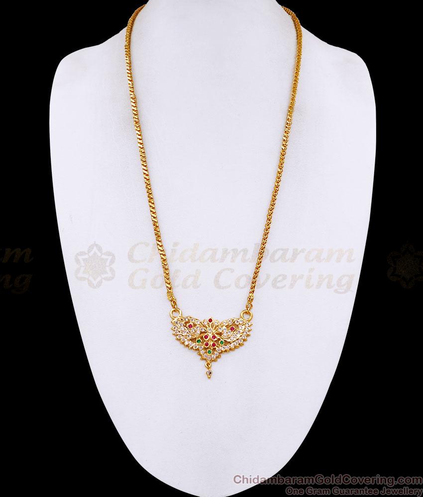 Latest Butterfly Design Impon Stone Dollar Chain For Bridal Wear BGDR1698 Latest Butterfly Design Impon Stone Dollar Chain For Bridal Wear BGDR1698