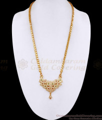 Grand Look Mango Design Multi Stone Impon Dollar Chain Wedding Collections BGDR1699 Grand Look Mango Design Multi Stone Impon Dollar Chain Wedding Collections BGDR1699
