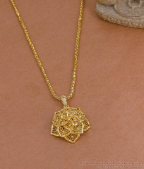 High Quality 3D Flower Dollar Chain 1 Gram Gold Jewelry BGDR1706
